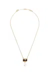 Valentino Ovalette Necklace In Gold