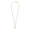 Valentino Multicolor Nylon And Metal Le Chat De La Maison Necklace In Gold