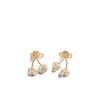 Valentino Cherryfic Metal And Swarovski Crystal Earrings In Gold