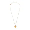 Valentino Heart Vlogo Pendant Necklace In Grey