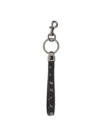 Valentino Garavani Key Rings In Black