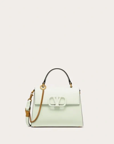Valentino Garavani Small Vsling Grainy Calfskin Handbag Woman Meadow Mist Uni In Green