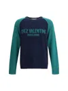 Valentino Garavani  Garavani 'chez ' Jersey In Blue