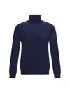 Valentino Virgin Wool Turtleneck Sweater In Blue