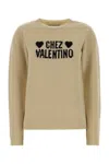 Valentino Garavani Beige Wool Sweater In Neutral