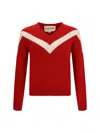 Valentino Red Sweater With Vlogo On Bow In Red