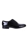 Valentino Round Toe Oxford Lace-up Shoes In Black