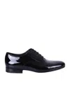 Valentino Round Toe Oxford Lace-up Shoes In Black