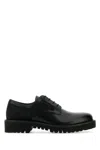 Valentino Garavani Derby Toile Loafers In Black