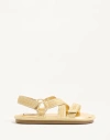 Valentino Lake Powell Crochet-trimmed Sandals In Gold