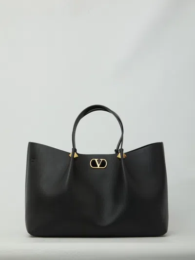 Valentino Garavani Large Vlogo Signature Tote Bag In Black
