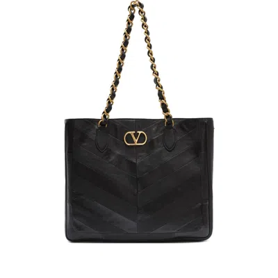 VALENTINO GARAVANI VALENTINO GARAVANI LASEINE LEATHER SHOULDER BAG