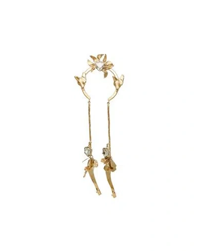 Valentino Garavani Le Blanc Woman Single Earring Gold Size - Metal