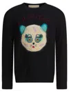 Valentino Wool Cotton Chat De La Maison Sweater In Black
