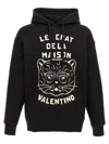 Valentino Garavani Sweatshirt With Le Chat De La Maison Patch In Black