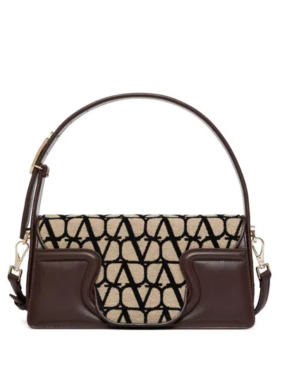 Valentino Garavani Women's Leather Logo Flap Bag In Brown