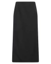 Valentino Garavani Le Noir Woman Midi Skirt Black Size 6 Virgin Wool