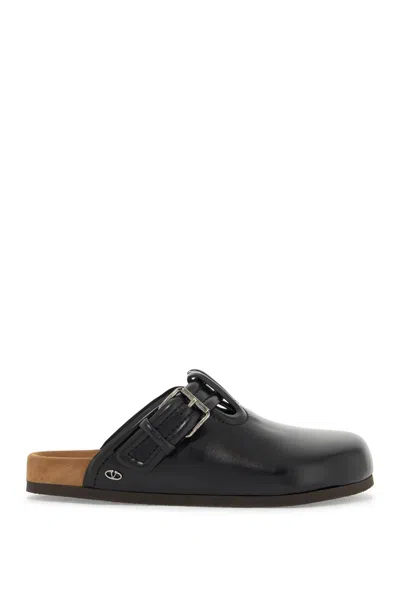 Valentino Garavani Leather Fussfriend C Men In Black