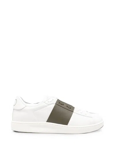 Valentino Garavani Leather Logo-strap Sneaker In White