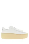 Valentino Garavani Leather Platform Sneaker In Multi