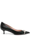Valentino Verzierte Pumps Bepointy 45 Aus Leder In Black