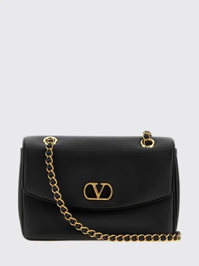Valentino Garavani Leather Shoulder Bag With Vlogo Signature In Black