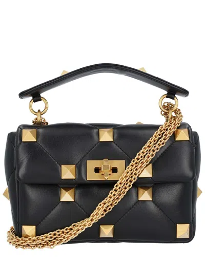 Valentino Garavani Leather Studded Leather Handbag