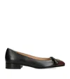 Valentino Garavani Valet Du Roi Kidskin Ballerina 25mm Woman Black/coffe 41.5 In Black