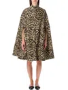 Valentino Garavani Cape In Animalier Cloth In Animal Print
