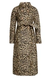Valentino Garavani Leopard Print Wool Coat In Animal Print