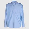 Valentino Camicia Maniche Lunghe Celeste In Blue