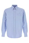 Valentino Camicia Maniche Lunghe Celeste In Blue