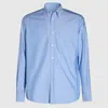 Valentino Light Blue Button-down Shirt In Cotton In Blue