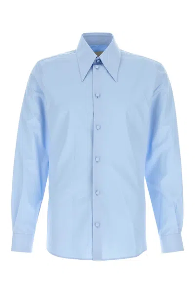 VALENTINO VALENTINO GARAVANI LIGHT-BLUE POPLIN SHIRT