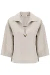 VALENTINO VALENTINO GARAVANI LINEN CANVAS TUNIC GARMENT FOR