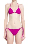 Valentino Triangle-cup Bikini In Purple