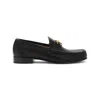 Valentino Garavani Vlogo Signature Leather Loafers In Black