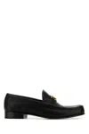 Valentino Garavani Vlogo Signature Loafer With Gold-tone Logo Detail In Black