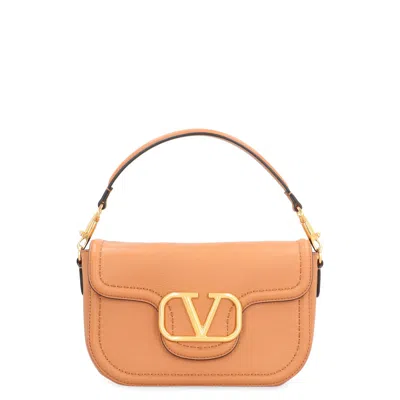 Valentino Garavani Loc Handbag In Brown