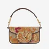Valentino Garavani Locò Embroidered Small Shoulder Bag With Jewel Logo In Red