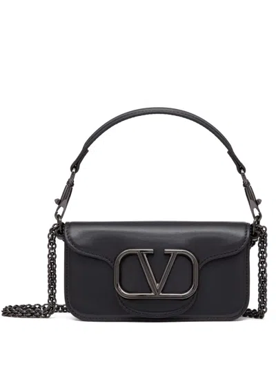 VALENTINO GARAVANI VALENTINO GARAVANI LOCÒ SMALL LEATHER SHOULDER BAG