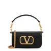 Valentino Vlogo Loco Small Leather Shoulder Bag In Black