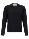Valentino Wool Crew Neck Sweater In Black