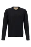 Valentino Wool Crew Neck Sweater In Black