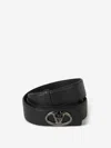 Valentino Bold Edition Vlogo Signature Belt In Black