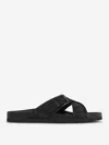 Valentino Garavani Logo Print Flip Flops In Black