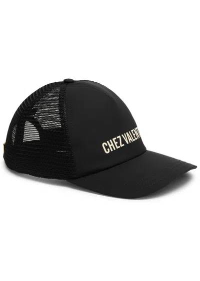 Valentino Garavani Logo-print Shell Trucker Cap In Black