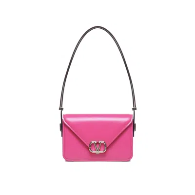 Valentino Garavani Garavani Logo Shoulder Bag In Pink