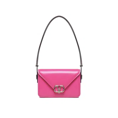 Valentino Garavani Letter Shoulder Bag In Pink