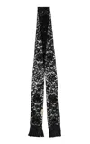 Valentino Garavani Scarf Bandeau | Lace | Cotone-poliammide/pizzo/metal Vlogo In Black